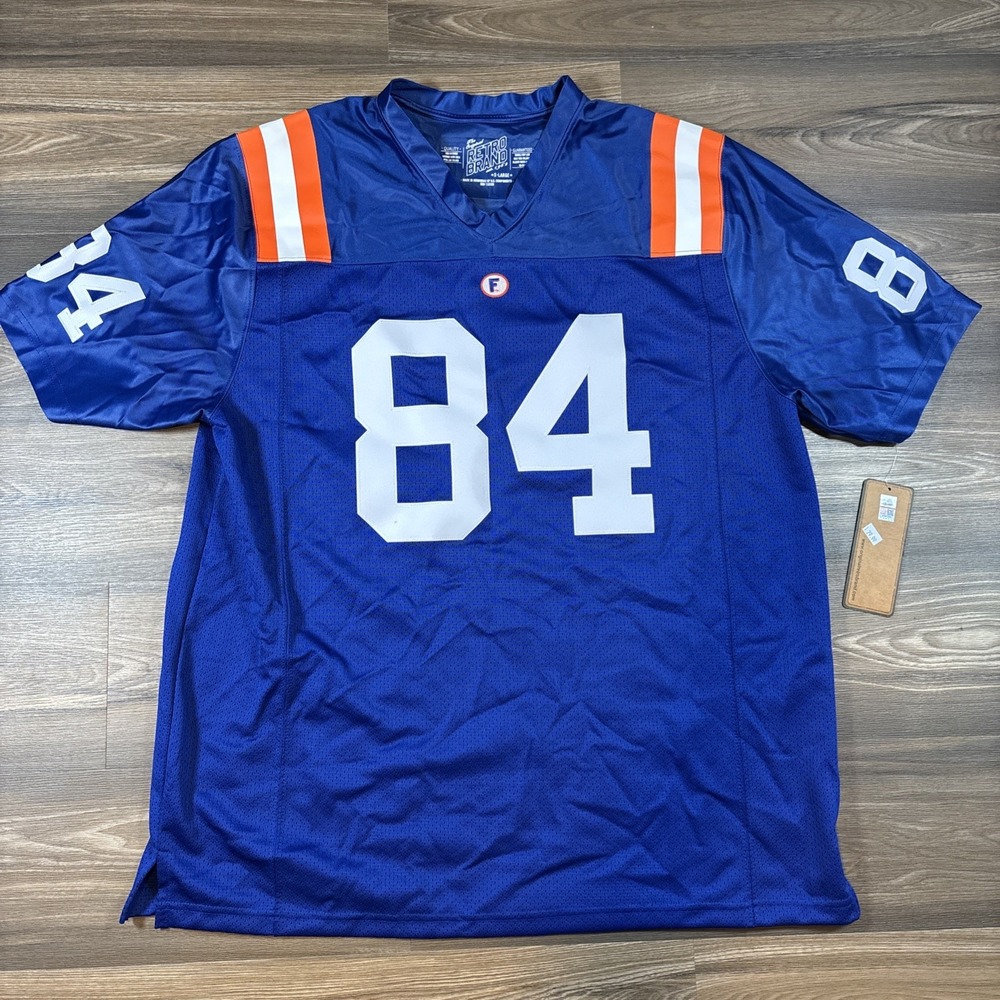 Florida Gators Kyle Pitts #84 Retro Brand Blue Alumni Official NCAA Jersey